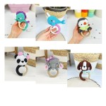 Animal Rattle Factory - Crochet Wooden Ring Hippopotamus