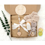 Newborn Gift Set Factory - Blanket Rattle Brush Gender Reveal