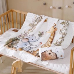 Swaddle Blanket Supplier - Double Layers Soft Floral Patterns