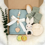 Newborn Gift Set Factory - Blanket Rattle Brush Gender Reveal