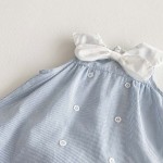 Baby Bodysuit Factory - Sleeveless Hooded Striped Cotton