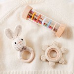 Baby Rattle Toys Supplier - BPA Free Silicone Rainbow Hourglass