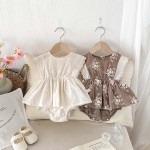 Infant Romper Manufacturer - Cute Print Patchwork Short Sleeve
