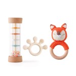 Baby Rattle Toys Supplier - BPA Free Silicone Rainbow Hourglass