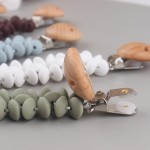 Pacifier Clip Supplier - Flower Shape Anti Drop Beads