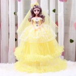 Doll Set Gift Box Manufacturer - OEM Large Confusion Wedding Dress Long Hair Princess Children Toy