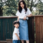 Parent-child T-shirt Manufacturer - OEM A Family Photo Short Sleeves Soft Comfortable Beach Wear Summer Clothes