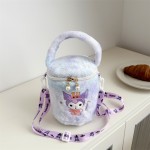 Plush Backpack Manufacturer - OEM Cute Cartoon Girl Student Soft New Pearl Buckt Bag Messenger for Girls