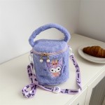 Plush Backpack Manufacturer - OEM Cute Cartoon Girl Student Soft New Pearl Buckt Bag Messenger for Girls