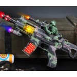 Children's Toy Gun Manufacturer - OEM Team Spirit Set Electric Music Sound Light Simulated Submachine Guns