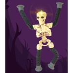 Skeleton Robot Toy Manufacturer - OEM Stretching Suction Cup Luminous Spring Halloween Children's Gift