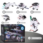 Solar Robot Kit Manufacturer - OEM 6-in-1 STEM Space Fleet DIY Assembly Solar Powered Building Block
