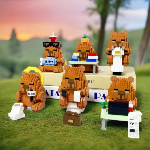 Building Blocks Doll Manufacturer - OEM Capibala Creative Small People Puzzle Assembly Toy