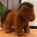 Plush Horse Pillow Manufacturer - OEM Birthday Gift Soft Big Brown Sleeper Comfortable Wild Horse Doll