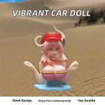 PVC Anime Statue Manufacturer - OEM Zealed RTS Creative Soft Toy Sexy Girl Vibrate Car Console Decoration