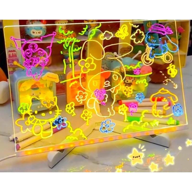 Drawing Board Manufacturer - OEM Acrylic Display DIY Manual Luminous Children's Birthday Gift