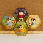 Anime Doll Manufacturer - OEM Crayon Shin-chan 6-grid Ornaments Scene Creative Blind Box