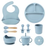 Baby Dining Set Manufacturer - OEM Silicone Tableware Bibs Bowls Cups Training Meals Supplies