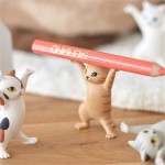 Pen Holder Manufacturer - OEM Interesting Plastic Cute Dance Cat with Raised Hands Colorful