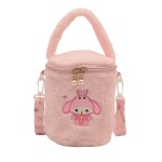 Plush Backpack Manufacturer - OEM Cute Cartoon Girl Student Soft New Pearl Buckt Bag Messenger for Girls