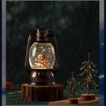 Music Box Lantern Manufacturer - OEM Christmas Tree Camping Portable Snow Crystal Ball Retro Gift