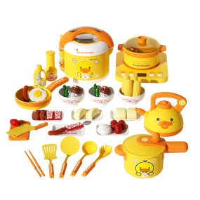 Mini Kitchenware Toy Set Manufacturer - OEM Children's Home Play Simulation Sound Light Cooking Food Smoking