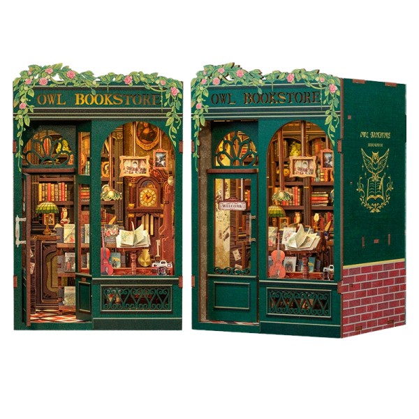 3D Wooden Puzzle Kit Manufacturer - OEM CuteBee Wholesale DIY Book Nook Miniature House Craft Jigsaw