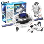 Solar Robot Kit Manufacturer - OEM 6-in-1 STEM Space Fleet DIY Assembly Solar Powered Building Block