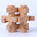 Kongming Lock Toy Manufacturer - OEM Mortise and Tenon 4.5cm Luban Lock Children's Educational Wooden Gift