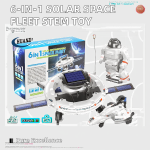 Solar Robot Kit Manufacturer - OEM 6-in-1 STEM Space Fleet DIY Assembly Solar Powered Building Block