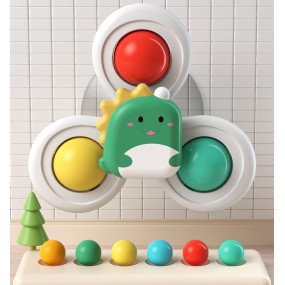 Children's Dining Table Toy Manufacturer - OEM Suction Cup Rotating Music Baby Puzzle Early Education Gyroscope