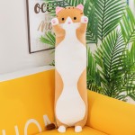 Plush Pillow Toy Manufacturer - OEM Cartoon Cat Kawaii Soft Long Cushion Comforter for Kids Washed Velboa