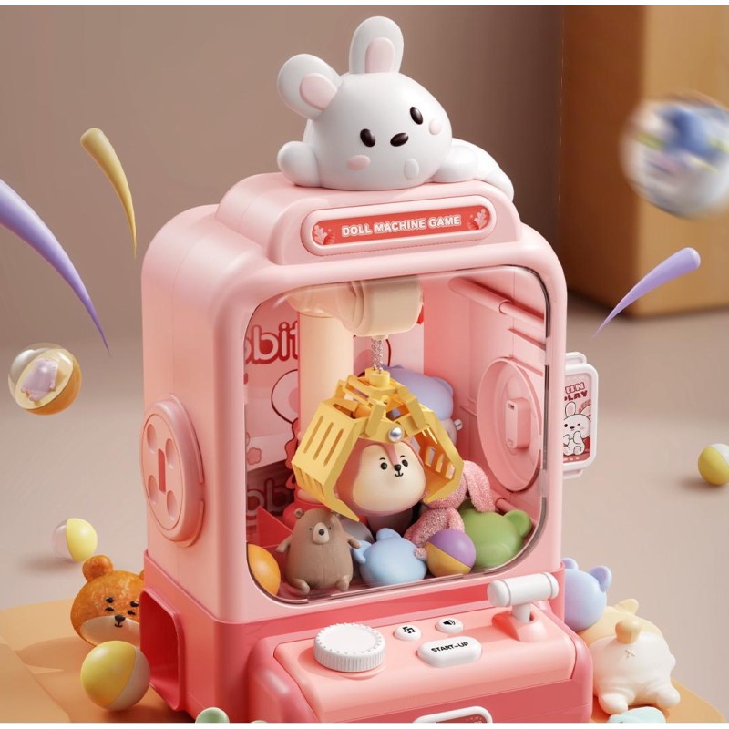 Electric Claw Machine Toy Manufacturer - OEM Household Fun Clip Small Doll Twist Egg Puzzle Mini