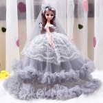 Doll Set Gift Box Manufacturer - OEM Large Confusion Wedding Dress Long Hair Princess Children Toy