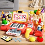 Cash Register Toy Manufacturer - OEM 36 PCS Set Pretend Play Money Calculator Scanner Microphone