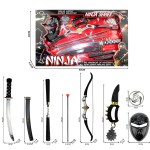 Halloween Sword Toy Set Manufacturer - OEM Animate Weapon Plastic Samurai Arrows Dart Mask Set