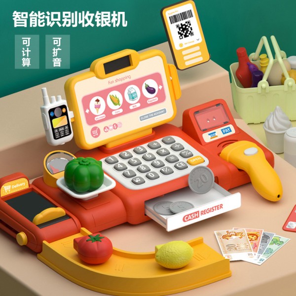 Cash Register Toy Manufacturer - OEM 36 PCS Set Pretend Play Money Calculator Scanner Microphone