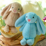 Easter Bunny Comforter Manufacturer - OEM Custom Sublimation Cute Long-Eared EN71 Plush Rabbit Soft Toy