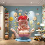 PVC Anime Statue Manufacturer - OEM Zealed RTS Creative Soft Toy Sexy Girl Vibrate Car Console Decoration