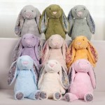 Easter Bunny Comforter Manufacturer - OEM Custom Sublimation Cute Long-Eared EN71 Plush Rabbit Soft Toy