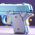 Sensory Gravity Gun Manufacturer - OEM M1911 Backblowback Mini Carrot Knife Decompression Model Toy