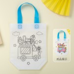 DIY Coloring Bag Manufacturer - OEM Student Cartoon Hand Painted Non Woven Kindergarten Children's Gift