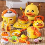 Mini Kitchenware Toy Set Manufacturer - OEM Children's Home Play Simulation Sound Light Cooking Food Smoking