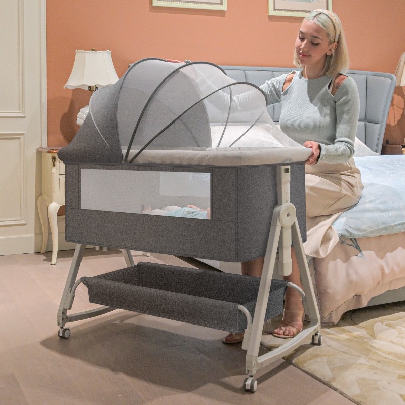 Portable Cradle Bed Manufacturer - OEM European Style Multi Functional Foldable Newborn Bouncer