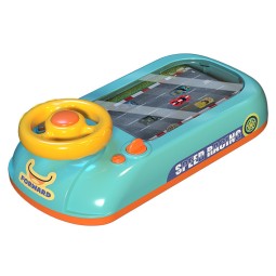 Desktop Game Console Manufacturer - OEM Children's Dodge Racing Adventure Puzzle Steering Wheel Simulation