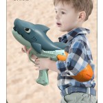 Water Gun Toy Manufacturer - OEM New Children's Cute Dual Nozzle Dinosaur Duck Shark Pull-out