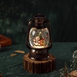 Music Box Lantern Manufacturer - OEM Christmas Tree Camping Portable Snow Crystal Ball Retro Gift