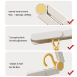 Clothes Hanger Supplier - Plastic Foldable Baby Yellow