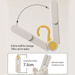 Clothes Hanger Supplier - Plastic Foldable Baby Yellow