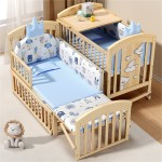 Baby Crib Supplier - Solid Wood Adjustable Wheels